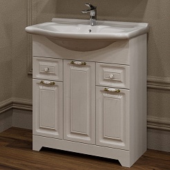 Stella Polare Мебель для ванной Кармела 85 Элеганс ольха белая – фотография-3